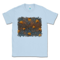 Dusty Blue tooled leather fall background Classic Tee - RanaPortraitStore