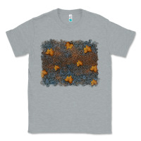 Heather Grey tooled leather fall background Classic Tee - RanaPortraitStore