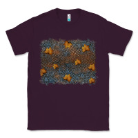 Plum tooled leather fall background Classic Tee - RanaPortraitStore