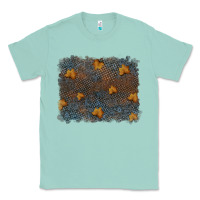 Seafoam tooled leather fall background Classic Tee - RanaPortraitStore