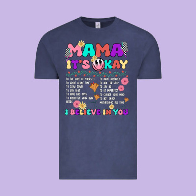 Mama It's Okay Vintage Tee Designed By Jahusdesignshop