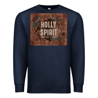 Navy holly spirit come like a flood Premium Sweatshirt - TumblerDesignByShophia