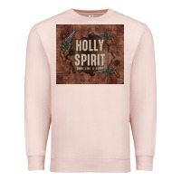 Pale Pink holly spirit come like a flood Premium Sweatshirt - TumblerDesignByShophia