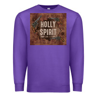 Purple holly spirit come like a flood Premium Sweatshirt - TumblerDesignByShophia