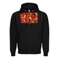 Black Strawberry Background Zipper Hoodie - Bettercallsaul