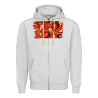 Dove Grey Strawberry Background Zipper Hoodie - Bettercallsaul