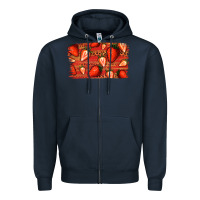 Navy Strawberry Background Zipper Hoodie - Bettercallsaul