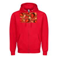 Red Strawberry Background Zipper Hoodie - Bettercallsaul