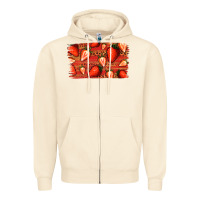 Sandshell Strawberry Background Zipper Hoodie - Bettercallsaul