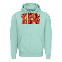 Seafoam Strawberry Background Zipper Hoodie - Bettercallsaul