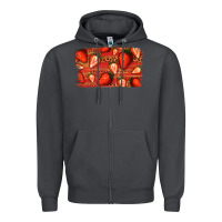 Smoke Strawberry Background Zipper Hoodie - Bettercallsaul