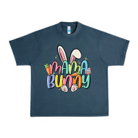 Midnight Navy mama bunny Urban Heavy Tee - MaliasSmallBusiness