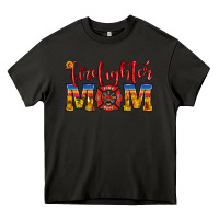 Asphalt firefighter mom Heavy Core Tee - HRA Design Shop