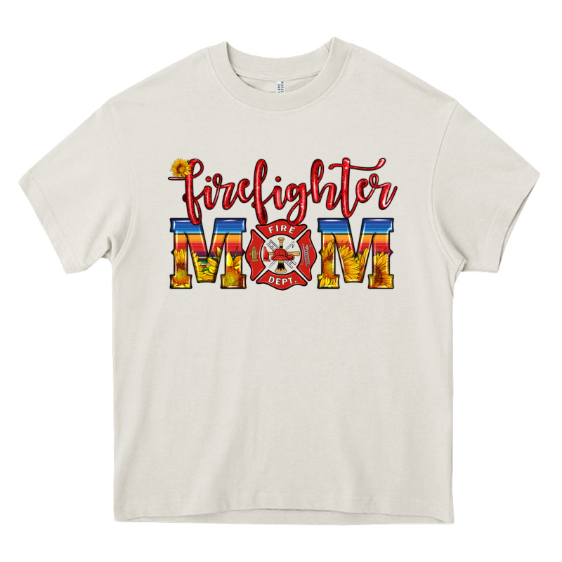 Firefighter Mom Heavy Core Tee by HRA Design Shop | Teevron