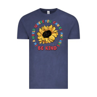 Vintage Denim in a world where you can be anything be kind Vintage Tee - MaliasSmallBusiness