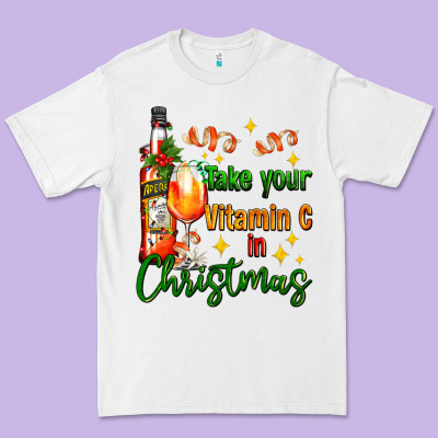 Take Your Vitamin C In Christmas Premium Tee Designed By Adodesignshop