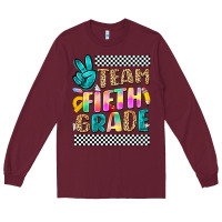 Burgundy team fifth grade Long Sleeve Tee - NancyCooperArtShop