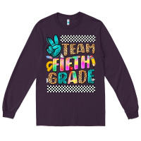 Plum team fifth grade Long Sleeve Tee - NancyCooperArtShop
