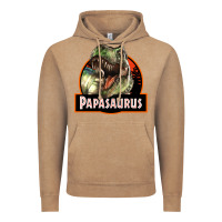 Western Papasaurus Papa Dinosaur Vintage Hoodie | Teevron