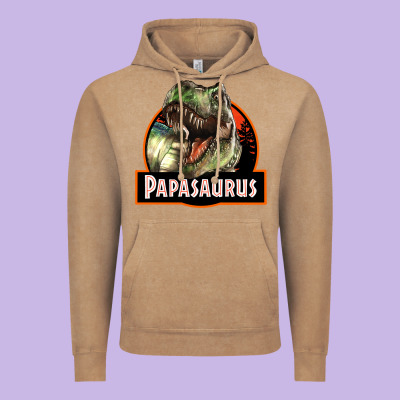 Western Papasaurus Papa Dinosaur Vintage Hoodie Designed By Lillyallendesigns