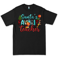 Black santa s favorite teacher Premium Tee - JahusDesignShop