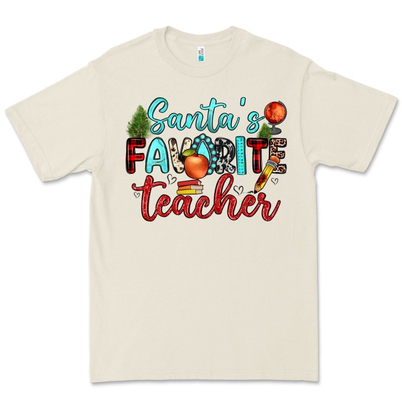 Santa S Favorite Teacher Premium Tee by JahusDesignShop | Teevron