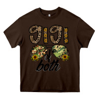 Chocolate Brown gigi of both Heavy Core Tee - CowhideDigitalArt