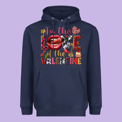 For The Love Of The Valentine Heavyweight Hoodie Designed By Howdyjamesfarm