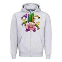 Mardi Gras Gnomes Fleur De Lis Zipper Hoodie | Teevron