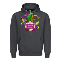 Smoke mardi gras gnomes fleur de lis Zipper Hoodie - RanaPortraitStore