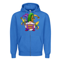 True Royal mardi gras gnomes fleur de lis Zipper Hoodie - RanaPortraitStore