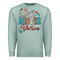 Seafoam Little mister America 4th of july Premium Sweatshirt - HowdyJamesFarm