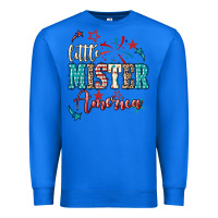 True Royal Little mister America 4th of july Premium Sweatshirt - HowdyJamesFarm