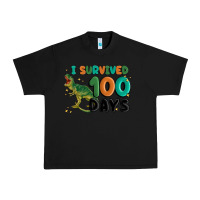Black i survived 100 days Urban Heavy Tee - MaliasSmallBusiness