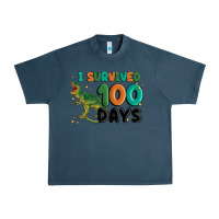 Midnight Navy i survived 100 days Urban Heavy Tee - MaliasSmallBusiness