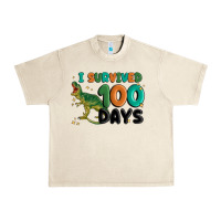 Sandshell i survived 100 days Urban Heavy Tee - MaliasSmallBusiness