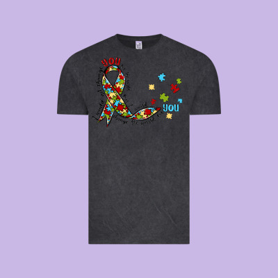 Autism Awareness Vintage Tee Designed By Maliassmallbusiness