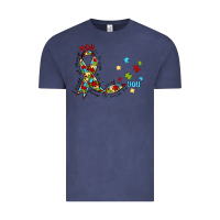Vintage Denim autism awareness Vintage Tee - MaliasSmallBusiness
