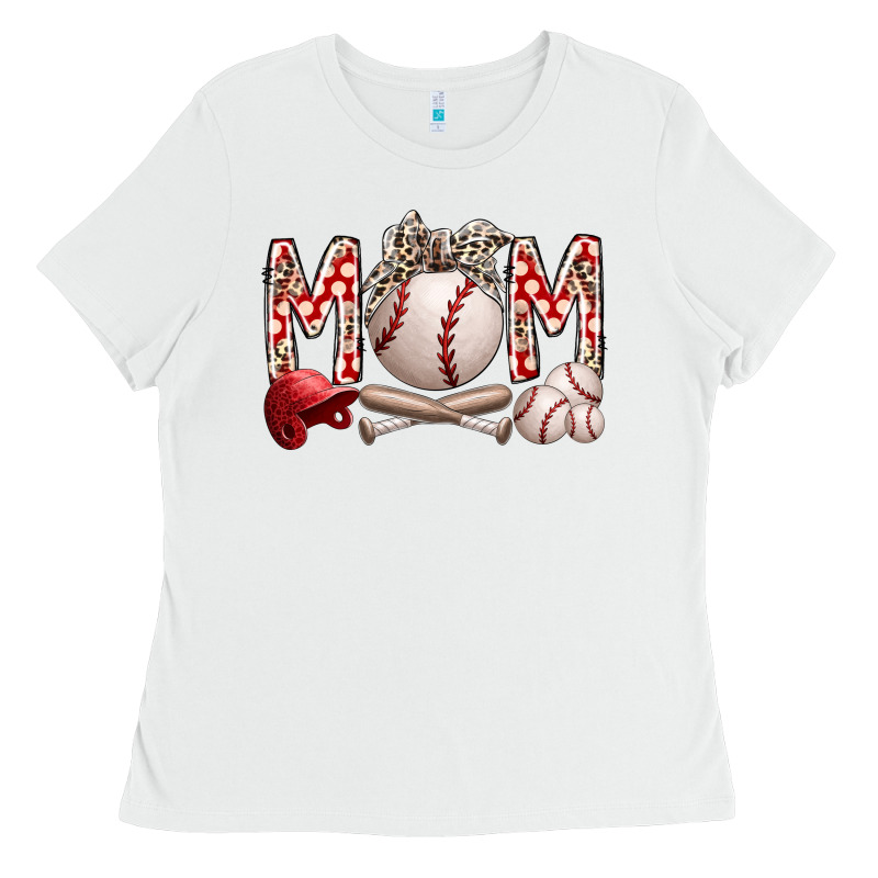 Mom Baseball Ladies Tee by RacoonDesign | Teevron