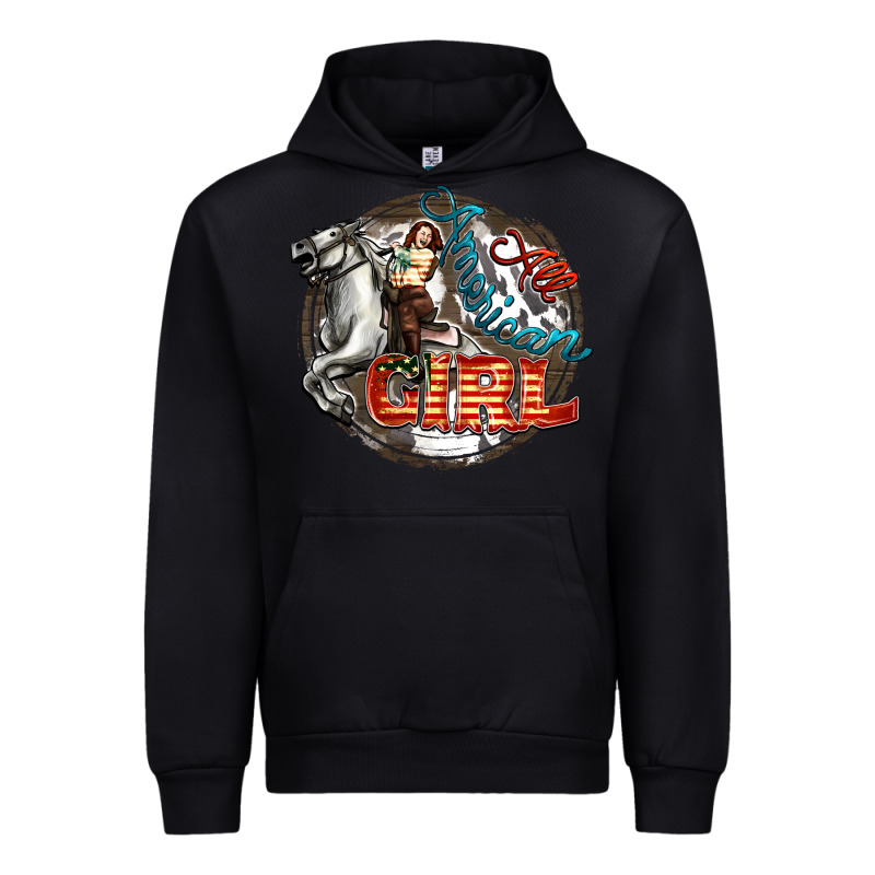All American Girl Urban Hoodie by FaDigitalArtStudio | Teevron