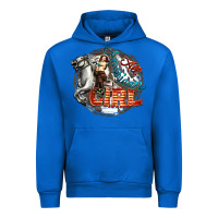 Cobalt All American Girl Urban Hoodie - FaDigitalArtStudio