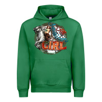 Emerald All American Girl Urban Hoodie - FaDigitalArtStudio