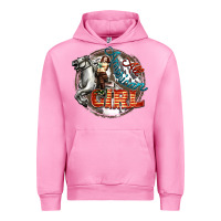 Fuchsia Pink All American Girl Urban Hoodie - FaDigitalArtStudio