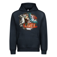 Navy All American Girl Urban Hoodie - FaDigitalArtStudio