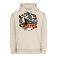Pigment French Oak All American Girl Urban Hoodie - FaDigitalArtStudio