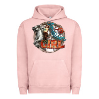 Pigment Salmon All American Girl Urban Hoodie - FaDigitalArtStudio