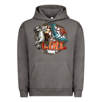Pigment Tornado All American Girl Urban Hoodie - FaDigitalArtStudio