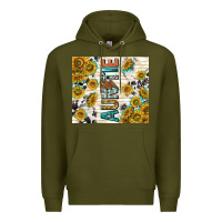 Army Green auntie with lightning bolt Premium Hoodie - TumblerDesignByShophia