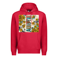 Cardinal auntie with lightning bolt Premium Hoodie - TumblerDesignByShophia