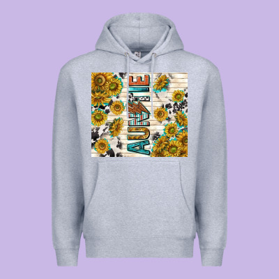 Auntie With Lightning Bolt Premium Hoodie Designed By Tumblerdesignbyshophia